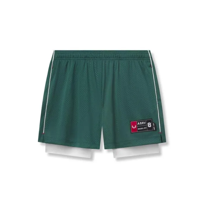 ASRV Shorts Men IonMesh 5034 Liner Short Forest Green