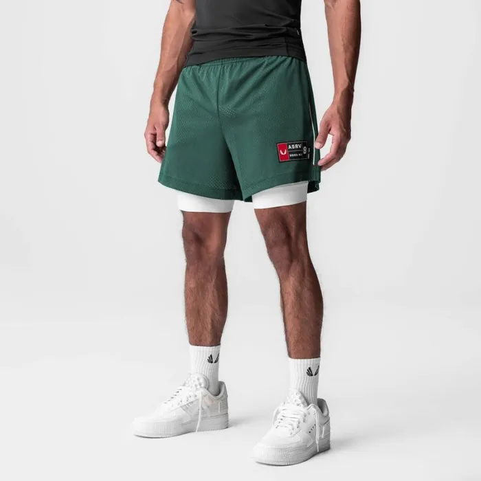 ASRV Shorts Men IonMesh 5034 Liner Short Forest Green