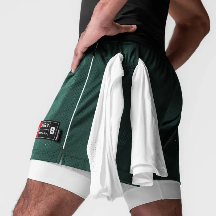 ASRV Shorts Men IonMesh 5034 Liner Short Forest Green