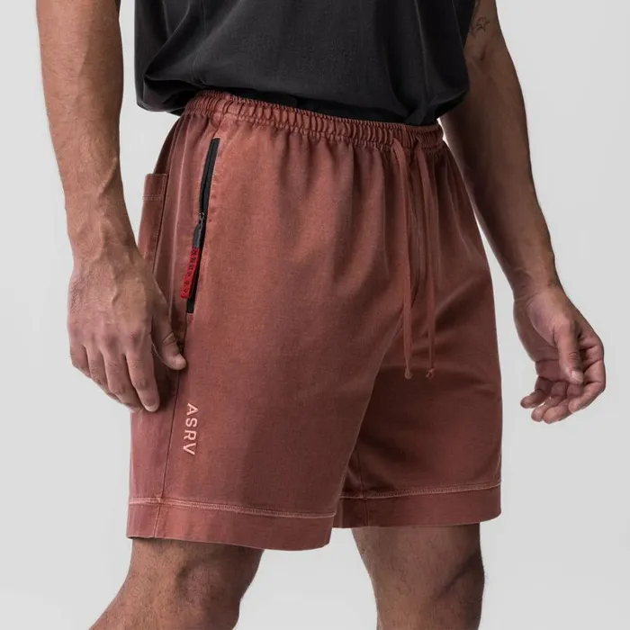 ASRV Shorts Men Tech Essential Sweat Short Faded Brick