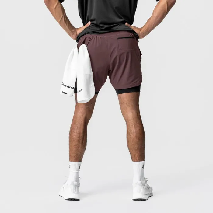 ASRV Shorts Men TETRALITE 5034 Liner Short Plum