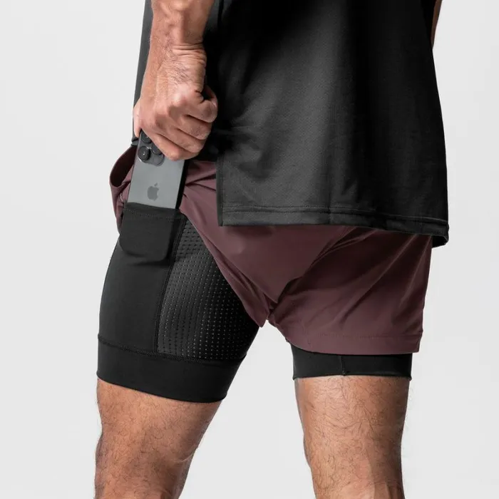 ASRV Shorts Men TETRALITE 5034 Liner Short Plum