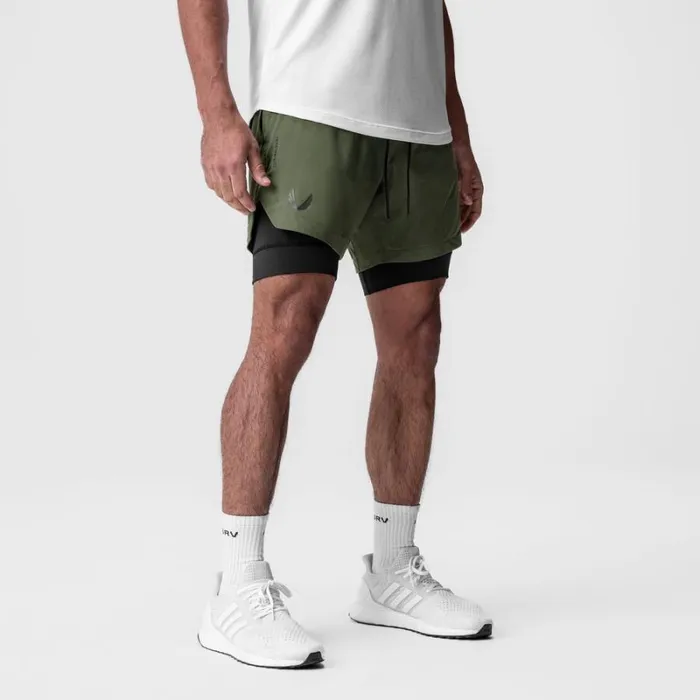ASRV Shorts Men TetraLite 7034 Liner Short Olive 034wings034 Black