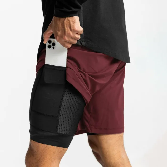 ASRV Shorts Men Ultralight 7034 Liner Short Crimson Red