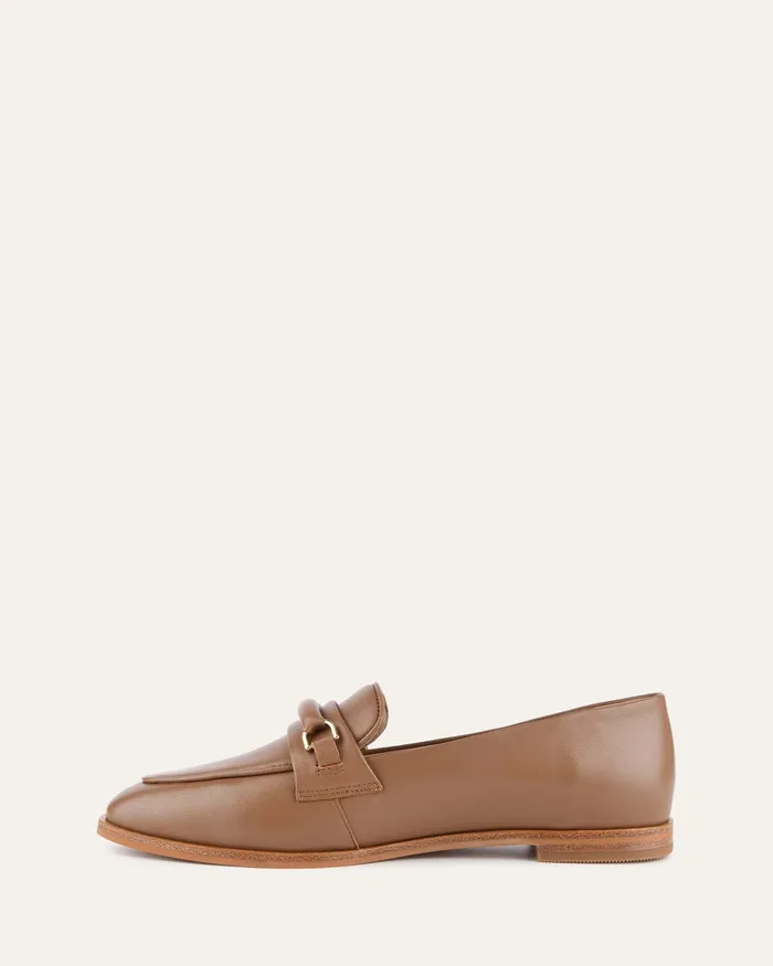 Athena loafers caramel leather LACE UP and LOAFERS jomercer Women Athena loafers caramel leather LACE UP and LOAFERS jomercer Women
