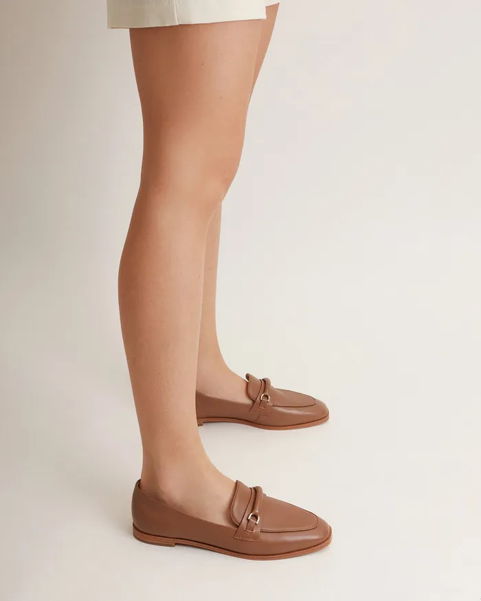 Athena loafers caramel leather LACE UP and LOAFERS jomercer Women Athena loafers caramel leather LACE UP and LOAFERS jomercer Women
