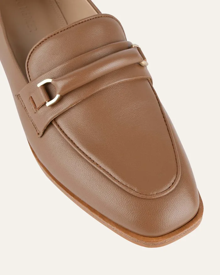 Athena loafers caramel leather LACE UP and LOAFERS jomercer Women Athena loafers caramel leather LACE UP and LOAFERS jomercer Women