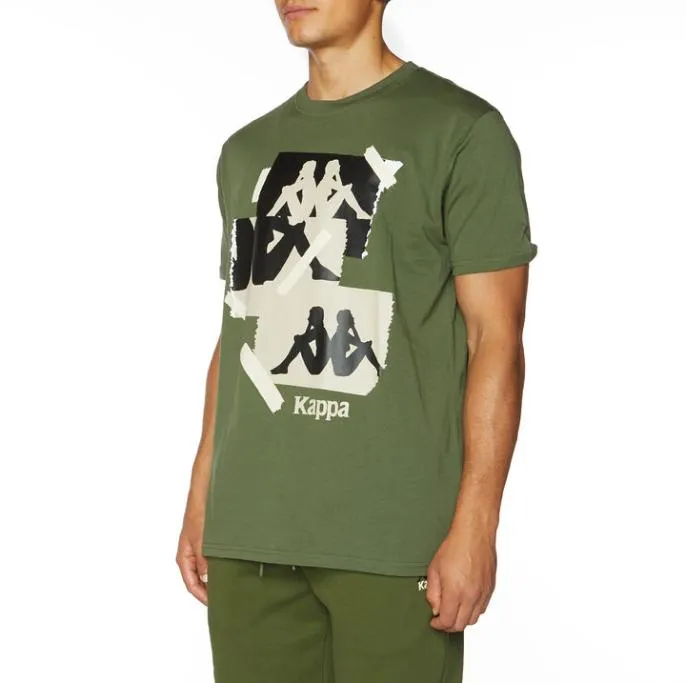 Authentic Neo TShirt 8211 Green Green Men Kappa TShirts