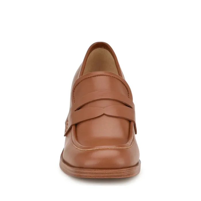 Avalia Heeled Loafers Dark Natural Women Nine West Heels Avalia Heeled Loafers Dark Natural Women Nine West Heels