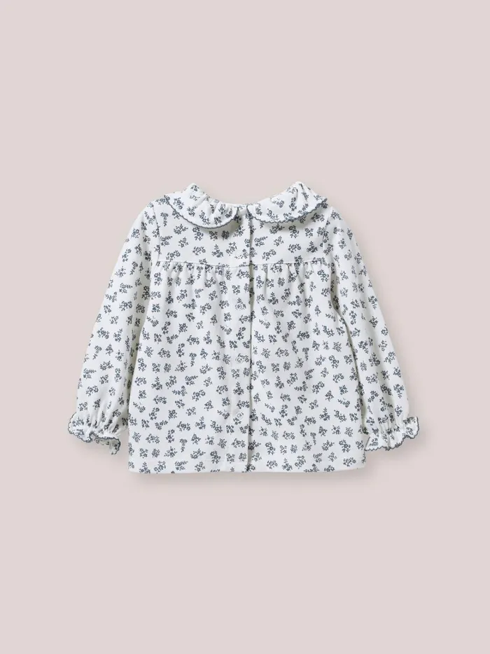 Baby Baby Girl Cyrillus Antoinette Print TShirt In Organic Cotton Imp Antoinette