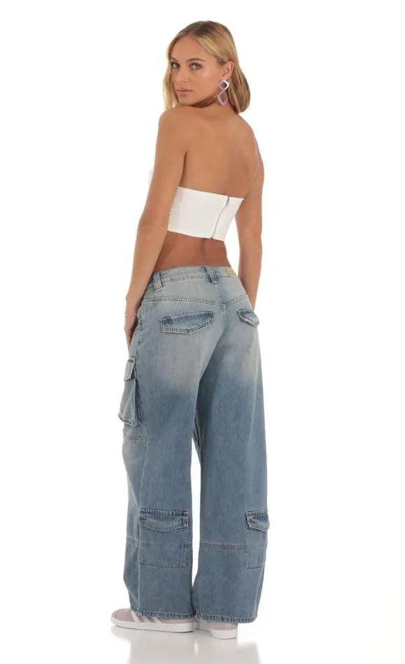 Baggy Cargo Jeans Denim Women LUCY IN THE SKY Jeans Baggy Cargo Jeans Denim Women LUCY IN THE SKY Jeans