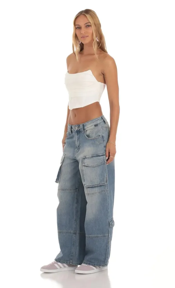 Baggy Cargo Jeans Denim Women LUCY IN THE SKY Jeans Baggy Cargo Jeans Denim Women LUCY IN THE SKY Jeans