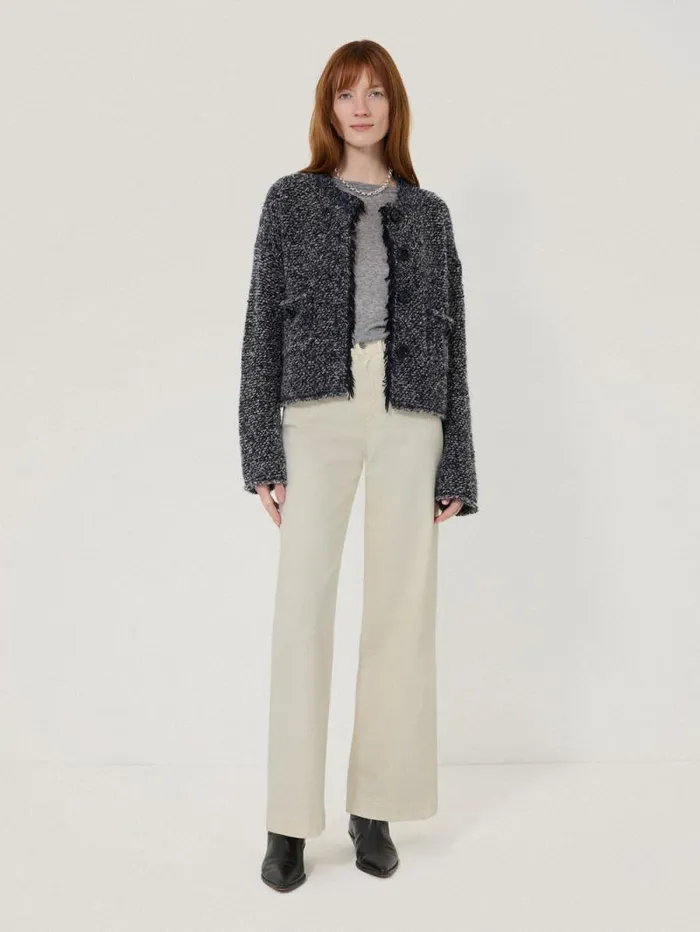 Balfour Long Wide Leg Jean Ecru Women Jigsaw Trousers