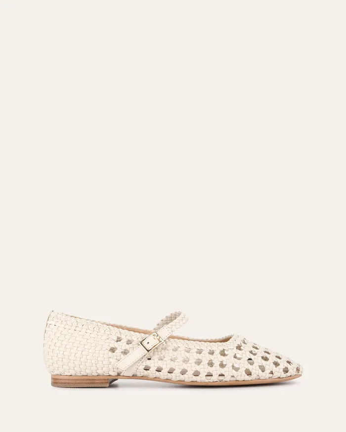 BALLET Women jomercer Willis casual flats off white leather