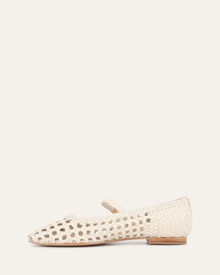 BALLET Women jomercer Willis casual flats off white leather BALLET Women jomercer Willis casual flats off white leather