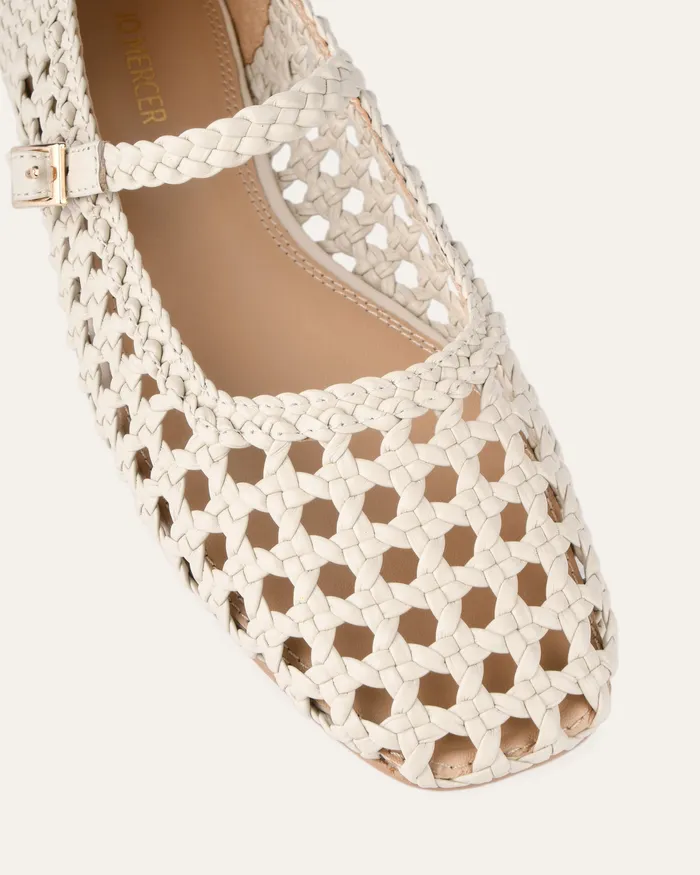 BALLET Women jomercer Willis casual flats off white leather BALLET Women jomercer Willis casual flats off white leather