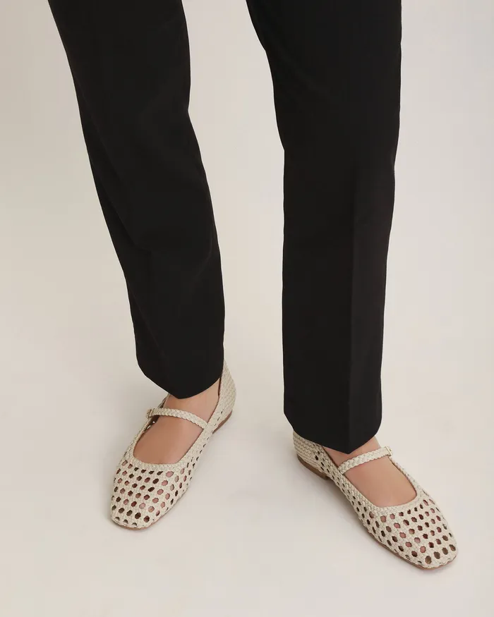 BALLET Women jomercer Willis casual flats off white leather BALLET Women jomercer Willis casual flats off white leather