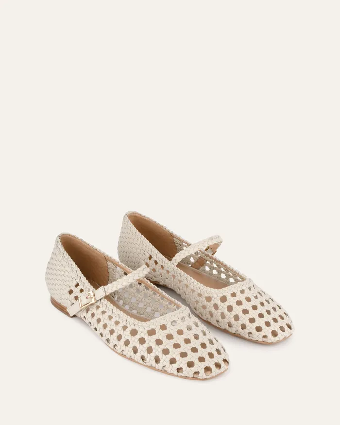BALLET Women jomercer Willis casual flats off white leather BALLET Women jomercer Willis casual flats off white leather