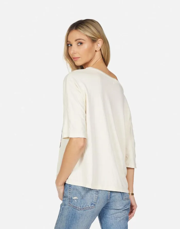 Barbie Rock Truck Ivory Women Lauren Moshi Short Sleeve