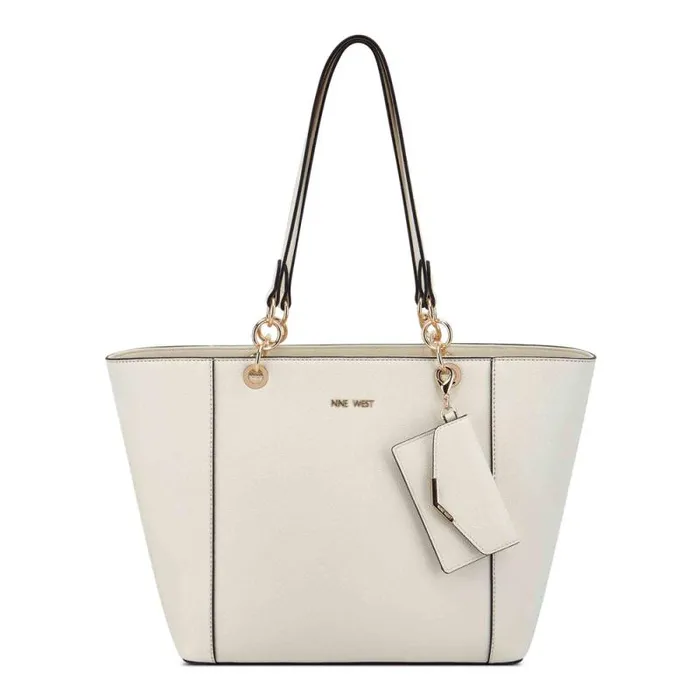 Basil Jet Set Shopper Chic Cream Women Nine West Totes and Backpacks