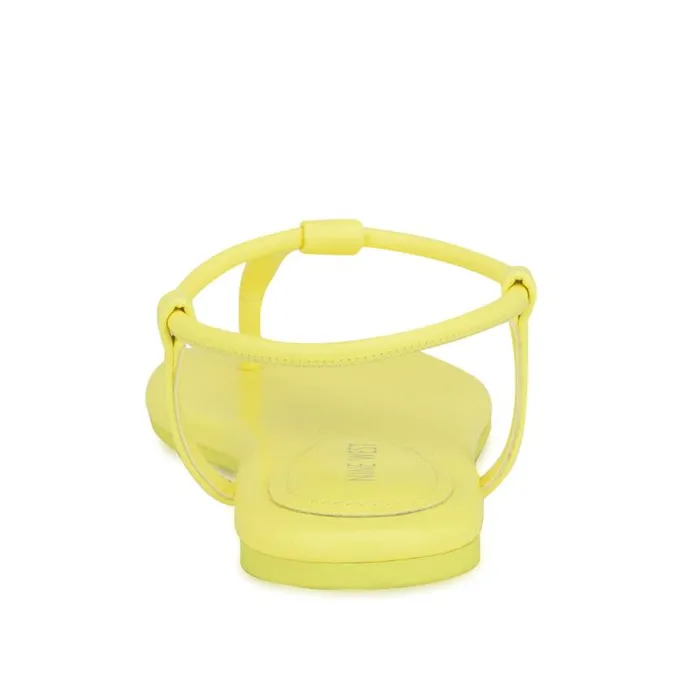Bassie Flat Sandals Yellow Women Nine West Sandals Bassie Flat Sandals Yellow Women Nine West Sandals