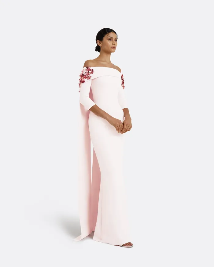 Bellara Pale Pink Harness With Soshin Dress Pale Pink Icons Safiyaa Women