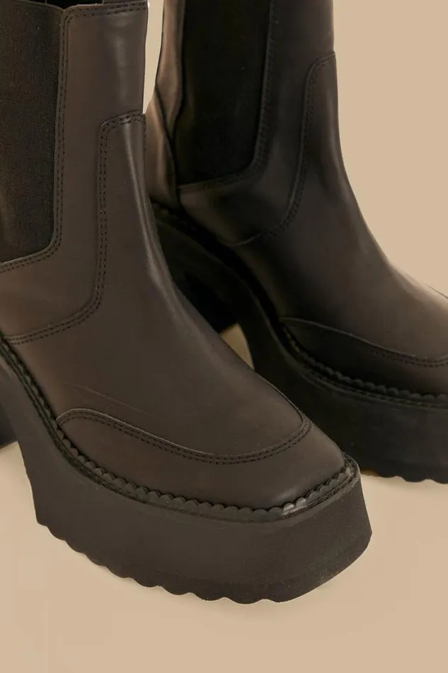 Black Block Heel Chelsea Boot Women FARM Rio Boots and Sneakers Black Block Heel Chelsea Boot Women FARM Rio Boots and Sneakers