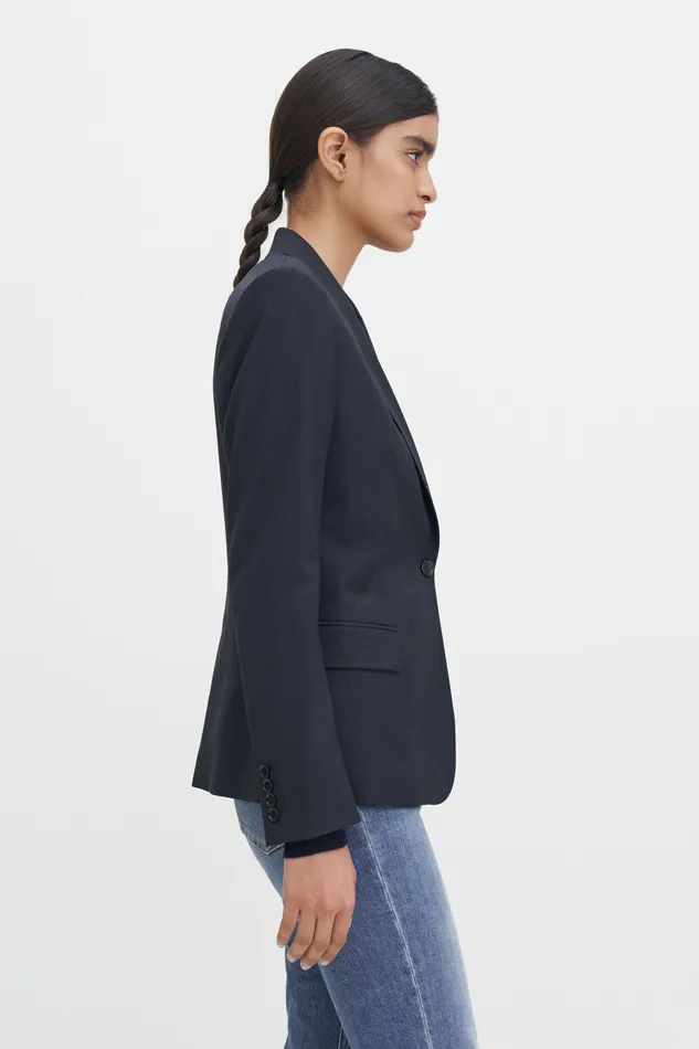 Blazers Women filippak Sasha Cool Wool Blazer Dark Navy