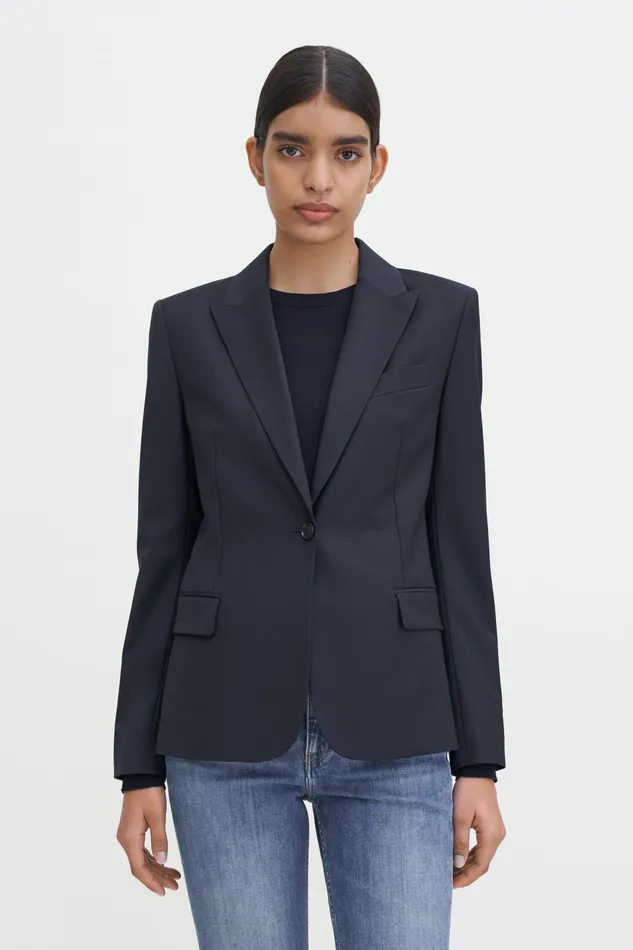 Blazers Women filippak Sasha Cool Wool Blazer Dark Navy