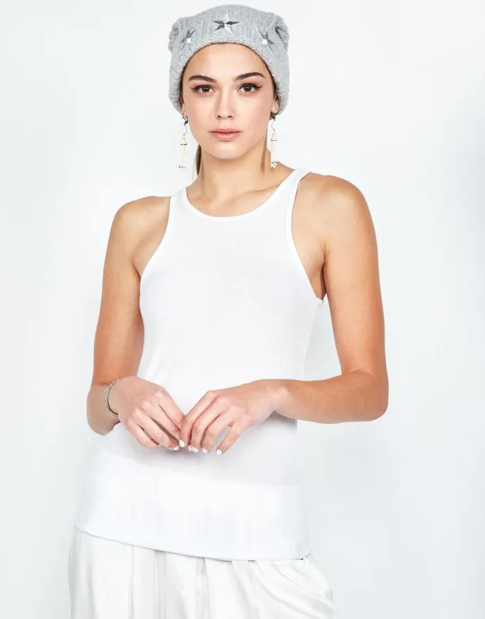Blix Metallic Stars Heather Grey Women Lauren Moshi Sweaters and Knits