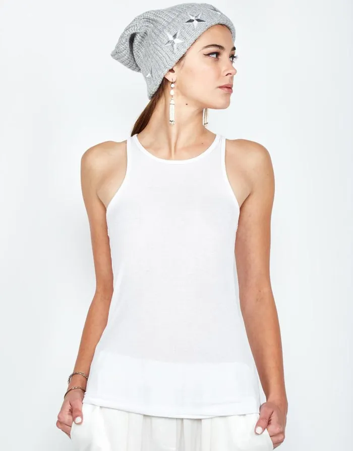 Blix Metallic Stars Heather Grey Women Lauren Moshi Sweaters and Knits