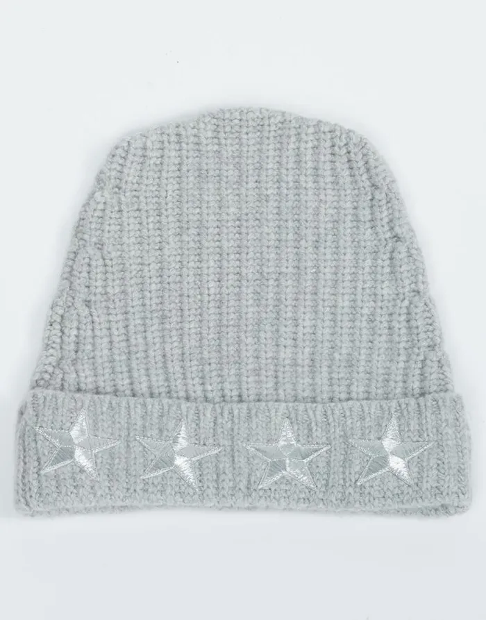 Blix Metallic Stars Heather Grey Women Lauren Moshi Sweaters and Knits
