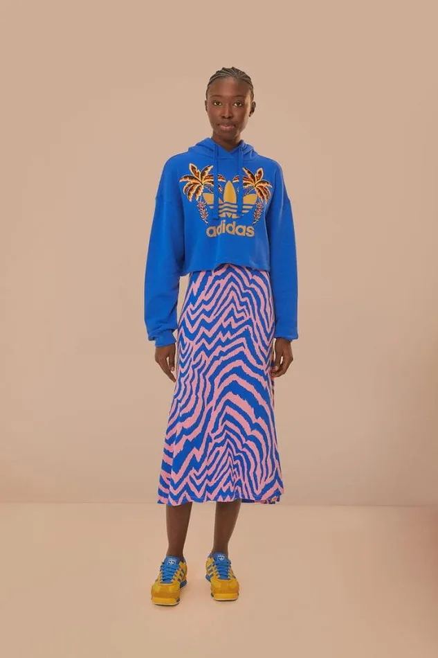 Blue Adidas Farm Rio Maxi Skirt Women FARM Rio Skirts
