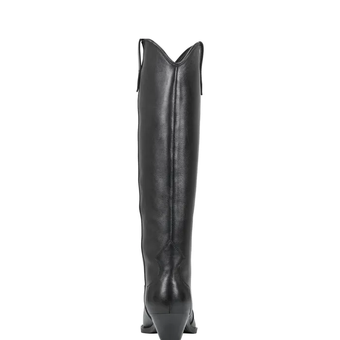 Boots and Booties Marc Fisher Women Ander Western Boot Black Leather