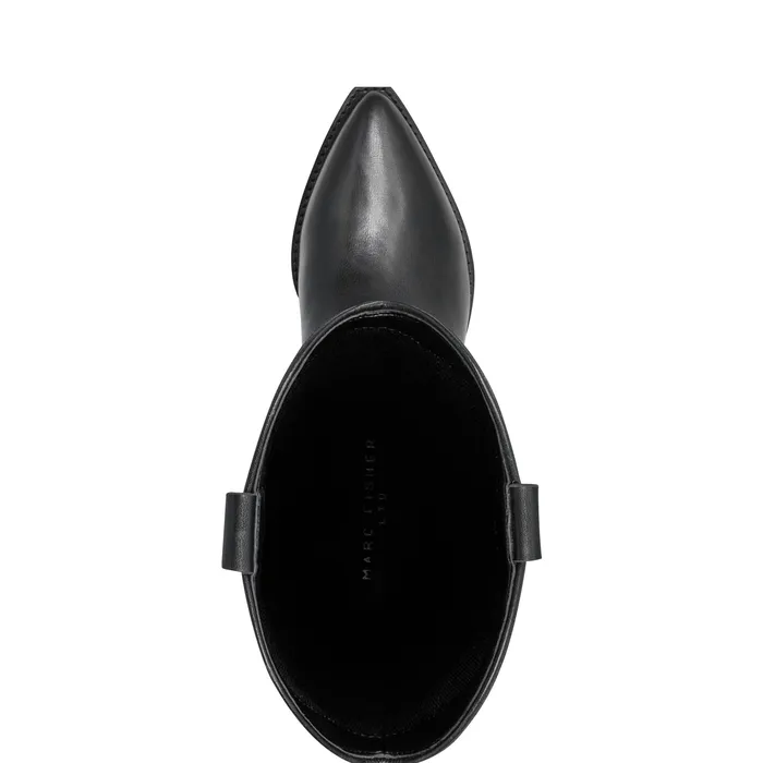 Boots and Booties Marc Fisher Women Ander Western Boot Black Leather