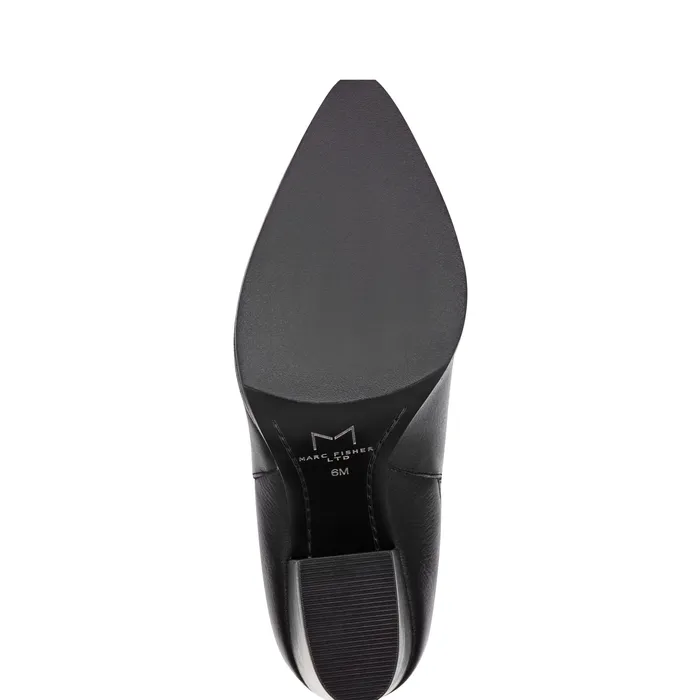 Boots and Booties Women Alva Pointy Toe Bootie Black Leather Marc Fisher