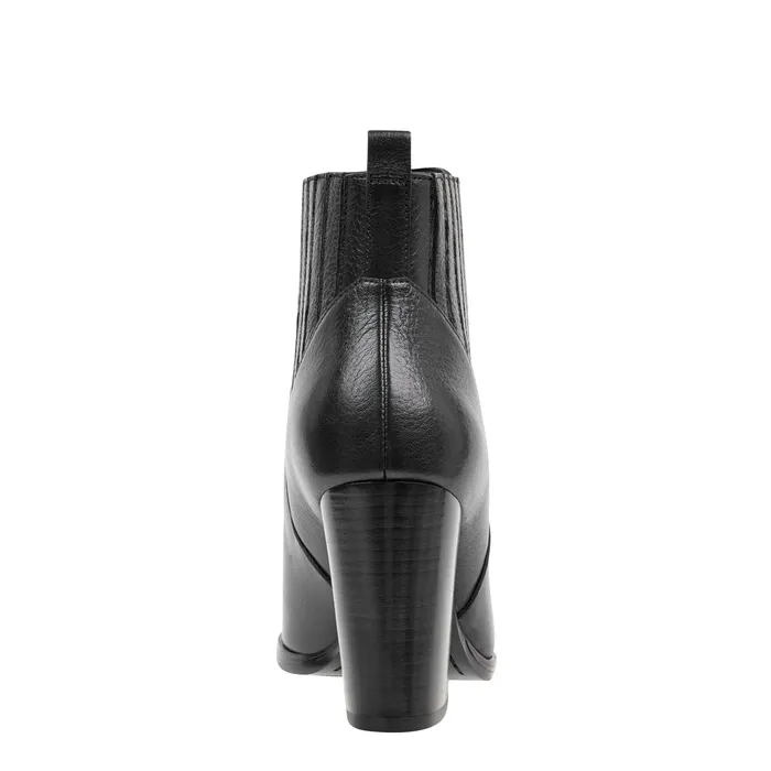Boots and Booties Women Alva Pointy Toe Bootie Black Leather Marc Fisher