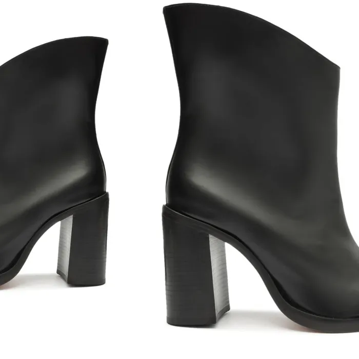 Boots Blaze Leather Bootie Black Schutz Shoes Booties