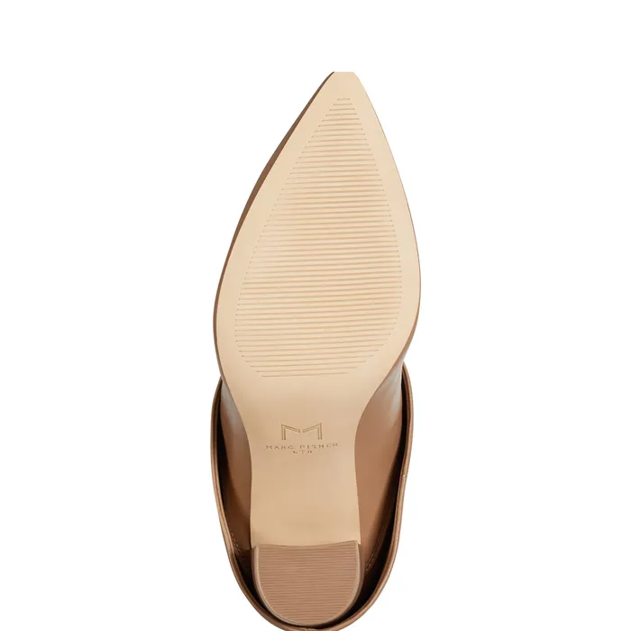 Boots Leina Block Heel Pointy Toe Dress Boot Tan 8211 Marc Fisher Women