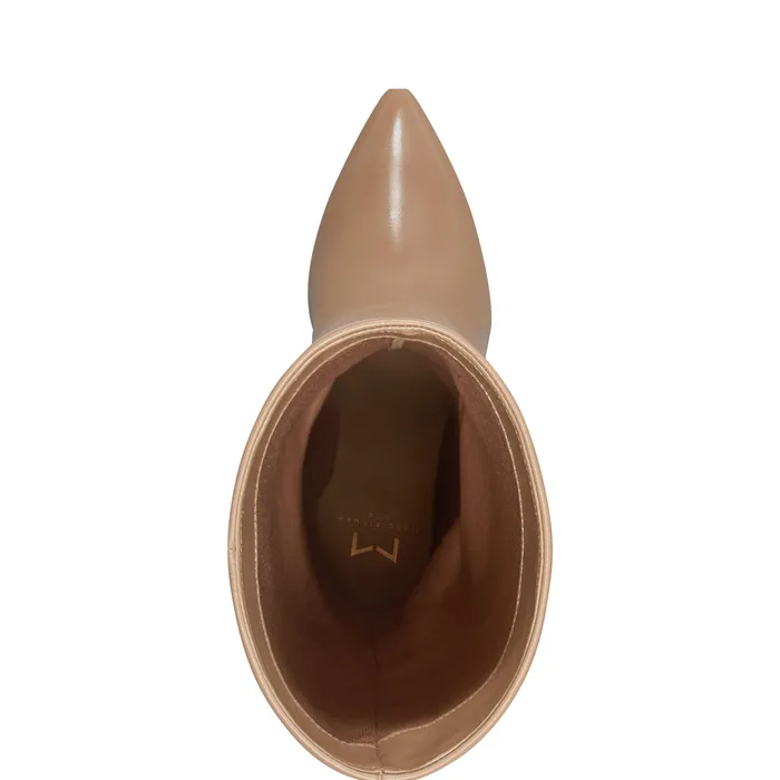 Boots Leina Block Heel Pointy Toe Dress Boot Tan 8211 Marc Fisher Women