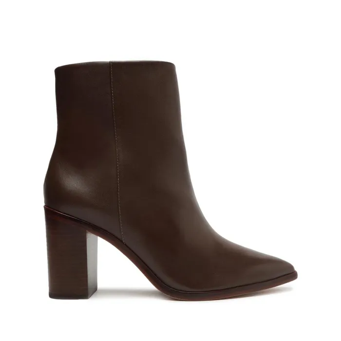 Boots Mikki Block Bootie Dark Chocolate Schutz Shoes Mikki Boots
