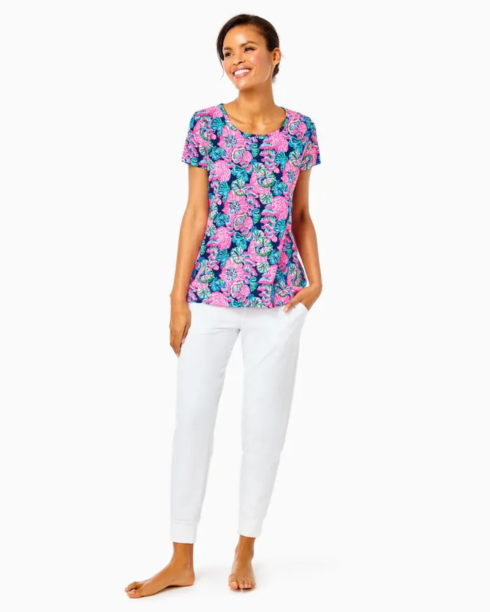 Bottoms Women Lilly Pulitzer 27034 Hainsley Knit Pant Resort White Bottoms Women Lilly Pulitzer 27034 Hainsley Knit Pant Resort White