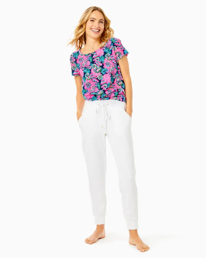 Bottoms Women Lilly Pulitzer 27034 Hainsley Knit Pant Resort White Bottoms Women Lilly Pulitzer 27034 Hainsley Knit Pant Resort White