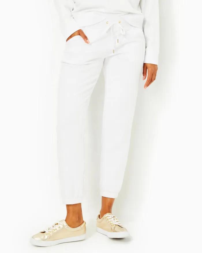 Bottoms Women Lilly Pulitzer 28034 Mallie Knit Pant Resort White Bottoms Women Lilly Pulitzer 28034 Mallie Knit Pant Resort White