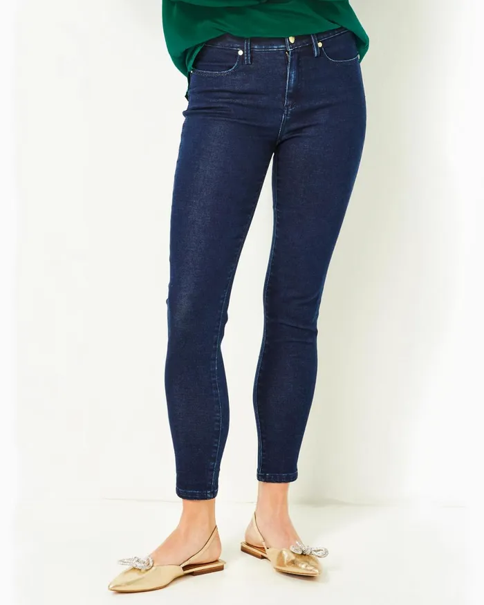 Bottoms Women Lilly Pulitzer 29034 Eagan High Rise Super Skinny Jean Bennet Wash Bottoms Women Lilly Pulitzer 29034 Eagan High Rise Super Skinny Jean Bennet Wash