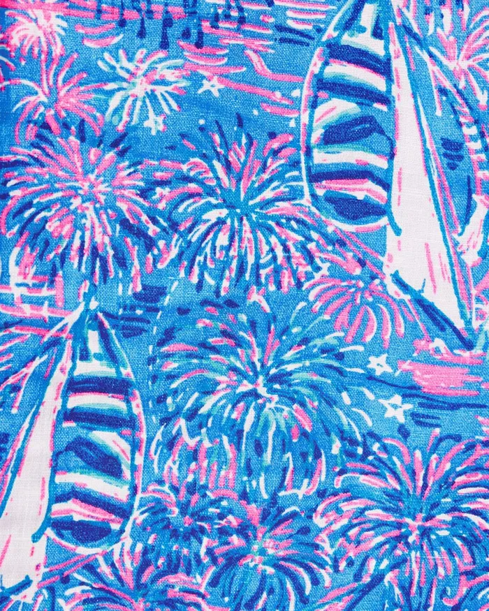 Bottoms Women Lilly Pulitzer 31034 Deri Linen Palazzo Pant Boca Blue Its A Sailabration Bottoms Women Lilly Pulitzer 31034 Deri Linen Palazzo Pant Boca Blue Its A Sailabration