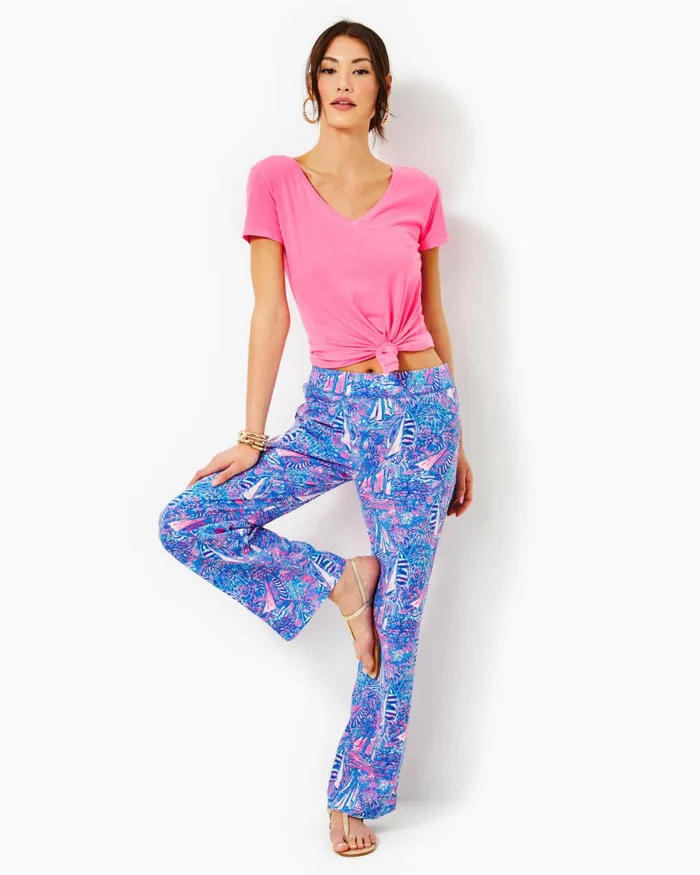 Bottoms Women Lilly Pulitzer 31034 Deri Linen Palazzo Pant Boca Blue Its A Sailabration Bottoms Women Lilly Pulitzer 31034 Deri Linen Palazzo Pant Boca Blue Its A Sailabration
