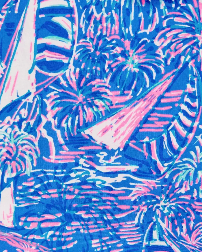 Bottoms Women Lilly Pulitzer 4034 Trysta Knit Short Boca Blue Its A Sailabration Bottoms Women Lilly Pulitzer 4034 Trysta Knit Short Boca Blue Its A Sailabration