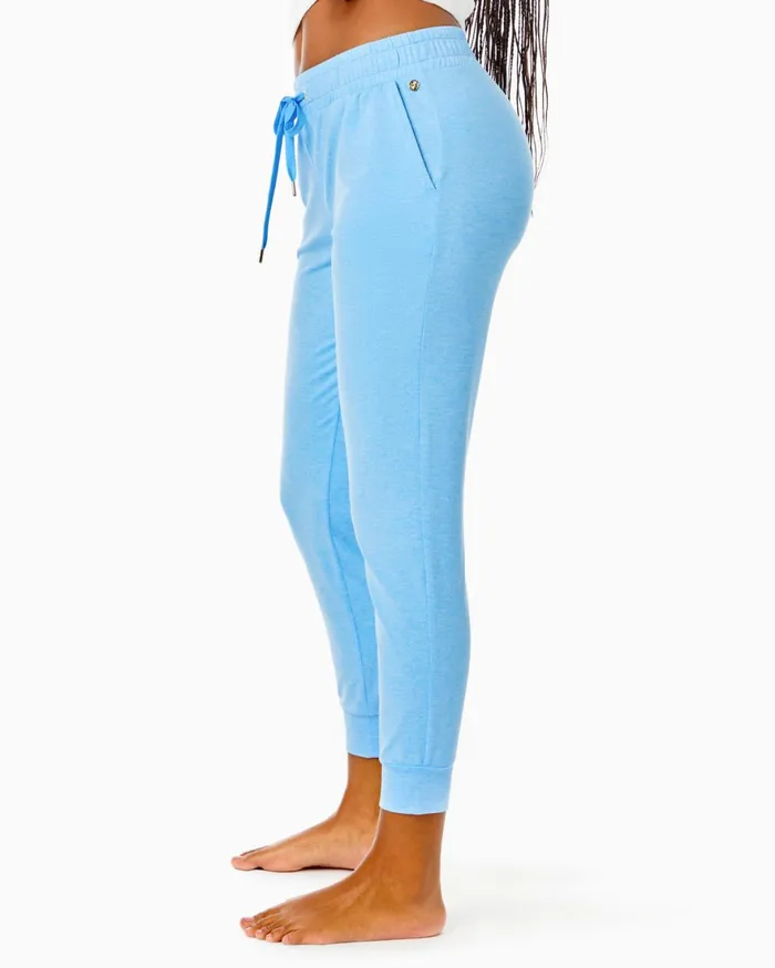 Bottoms Women Lilly Pulitzer UPF 50 27034 Lillabeth Pant Heathered Frenchie Blue Bottoms Women Lilly Pulitzer UPF 50 27034 Lillabeth Pant Heathered Frenchie Blue