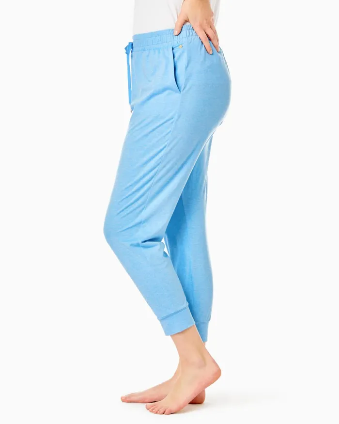 Bottoms Women Lilly Pulitzer UPF 50 27034 Lillabeth Pant Heathered Frenchie Blue Bottoms Women Lilly Pulitzer UPF 50 27034 Lillabeth Pant Heathered Frenchie Blue